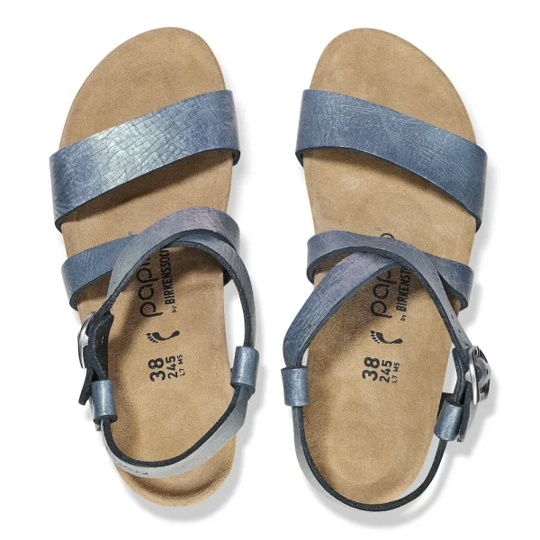 Sibyl Nubuck Leather Metallic Black - Image 5