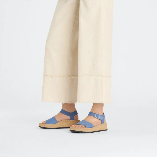 Glenda Nubuck Leather Elemental Blue - Image 2