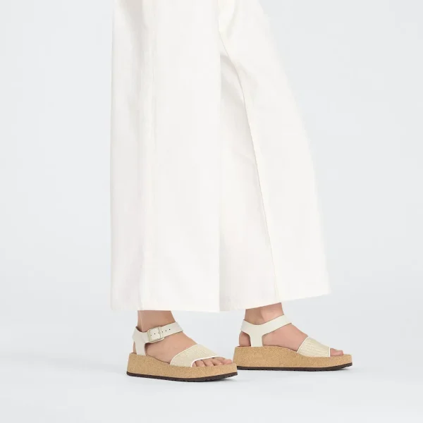 Glenda Natural Leather-Synthetics Natural/White - Image 2