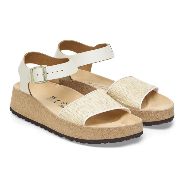 Glenda Natural Leather-Synthetics Natural/White - Image 6