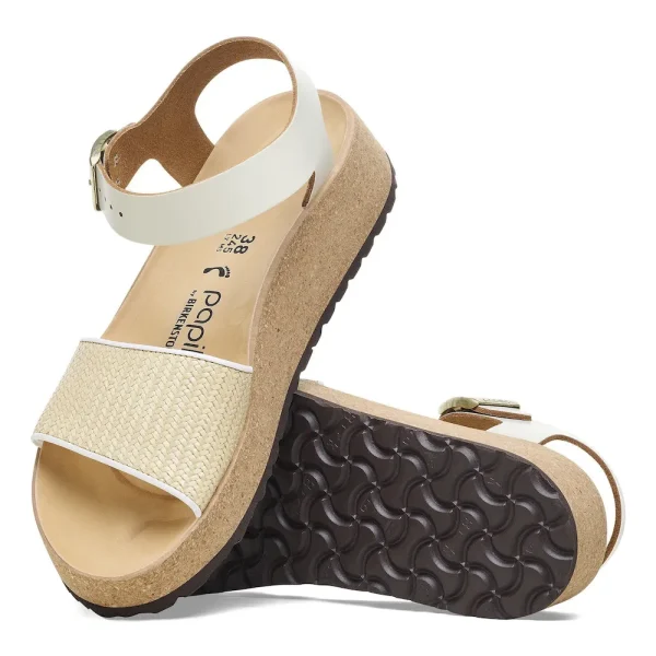 Glenda Natural Leather-Synthetics Natural/White - Image 4