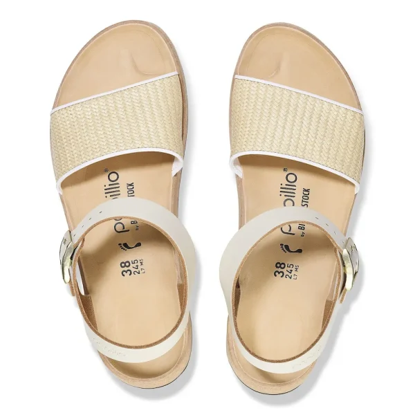 Glenda Natural Leather-Synthetics Natural/White - Image 5