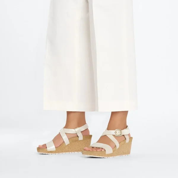 Sibyl Nubuck Leather Metallic Silver - Image 2