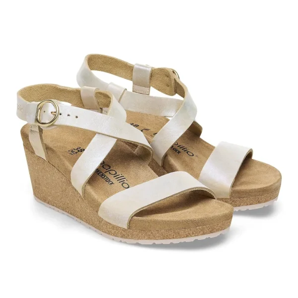 Sibyl Nubuck Leather Metallic Silver - Image 6