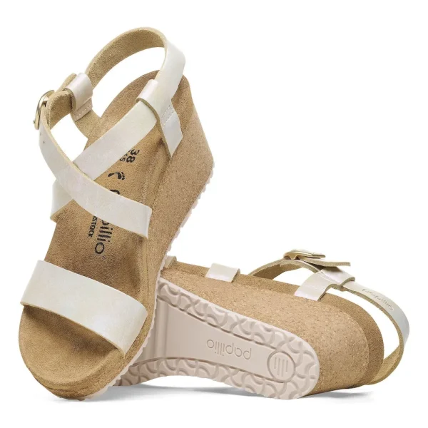 Sibyl Nubuck Leather Metallic Silver - Image 4