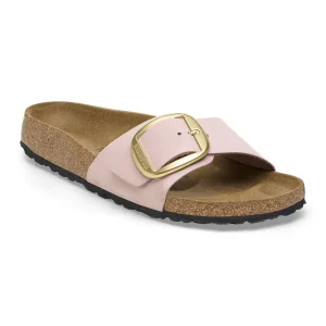 Madrid Big Buckle Nubuck Leather Soft Pink