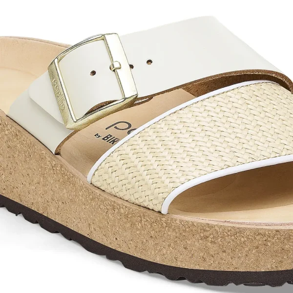 Almina Natural Leather-Synthetics Natural/White - Image 8