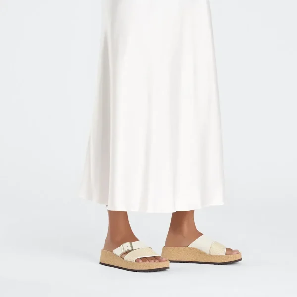Almina Natural Leather-Synthetics Natural/White - Image 2