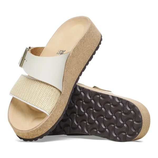 Almina Natural Leather-Synthetics Natural/White - Image 4