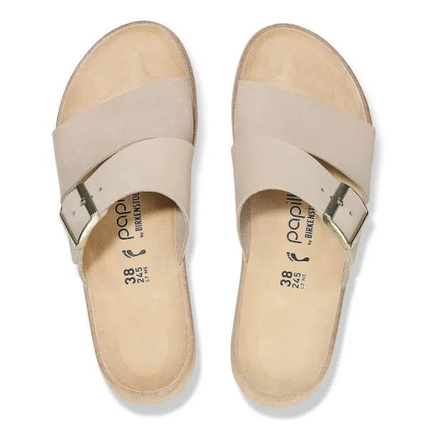 Almina Nubuck Leather Sandcastle - Image 5
