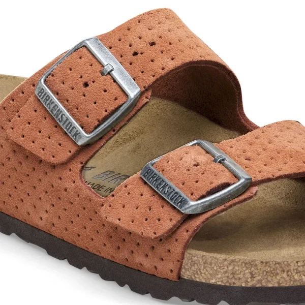 Arizona Suede Embossed Dotted Burnt Orange - Image 6