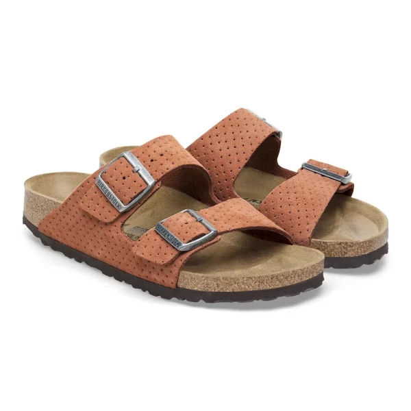 Arizona Suede Embossed Dotted Burnt Orange - Image 4