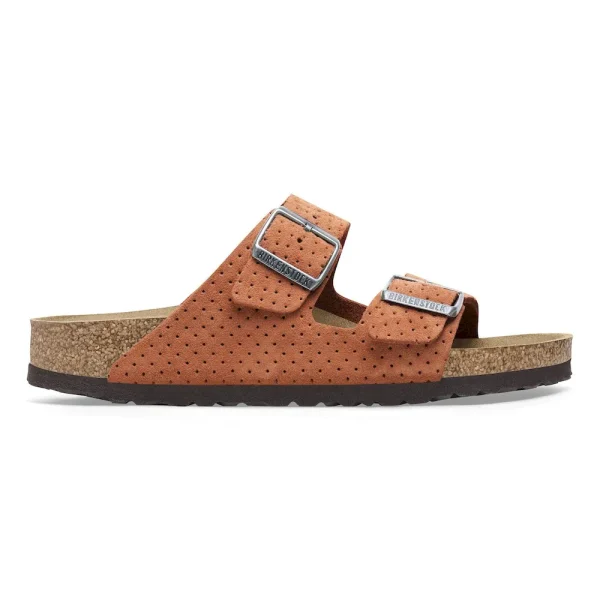 Arizona Suede Embossed Dotted Burnt Orange - Image 5