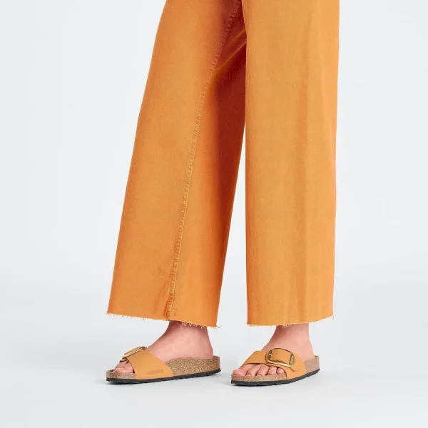 Madrid Big Buckle Nubuck Leather Burnt Orange - Image 2