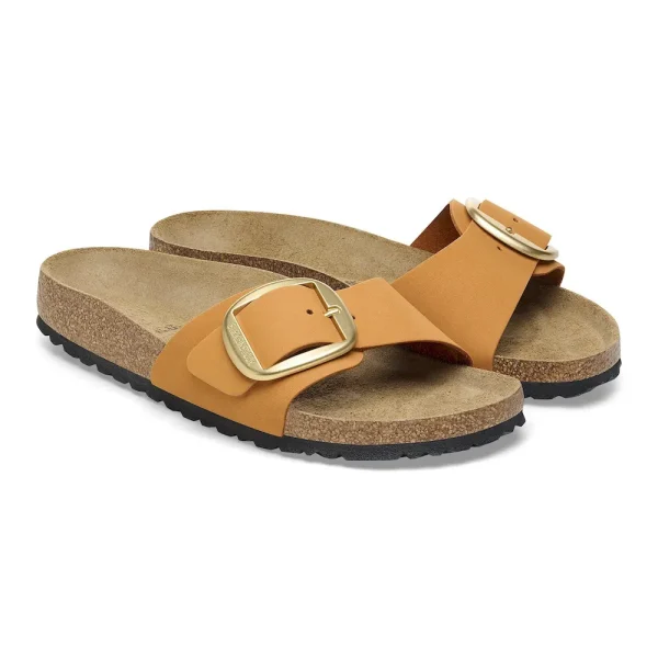 Madrid Big Buckle Nubuck Leather Burnt Orange - Image 6