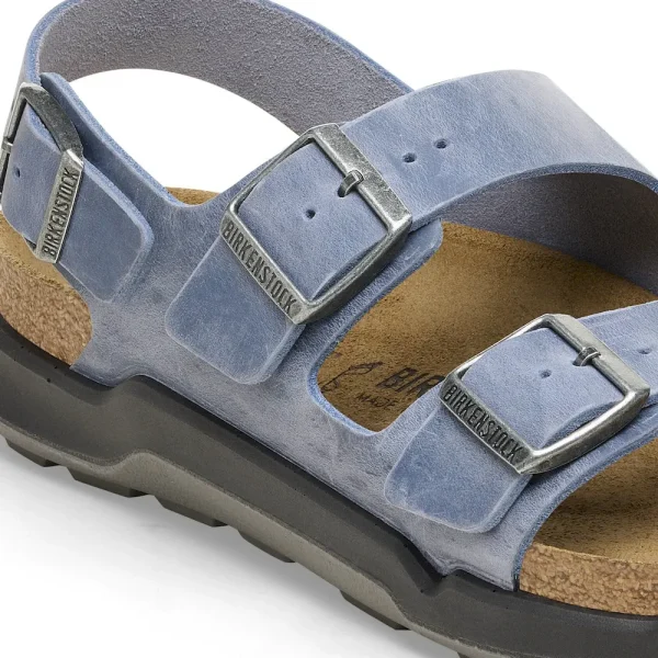 Milano Crosstown Men Oiled Leather Elemental Blue - Image 8
