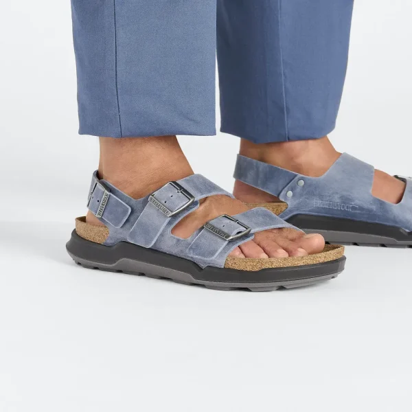Milano Crosstown Men Oiled Leather Elemental Blue - Image 3
