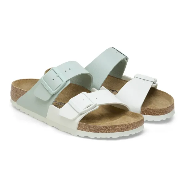 Arizona Split Birko-Flor White/Surf Green - Image 6