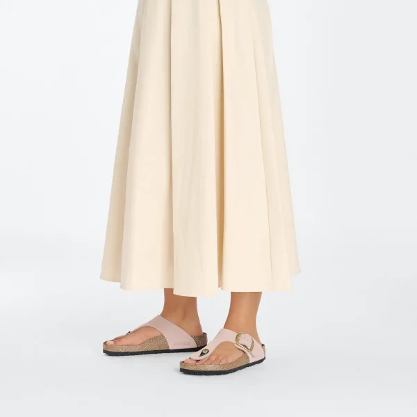 Gizeh Big Buckle Nubuck Leather Soft Pink - Image 2