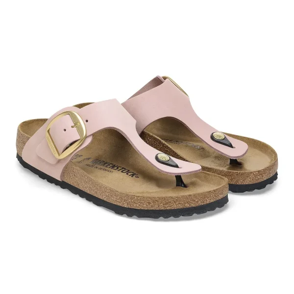 Gizeh Big Buckle Nubuck Leather Soft Pink - Image 6