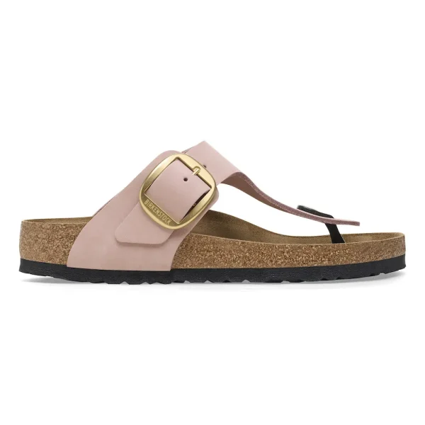 Gizeh Big Buckle Nubuck Leather Soft Pink - Image 7
