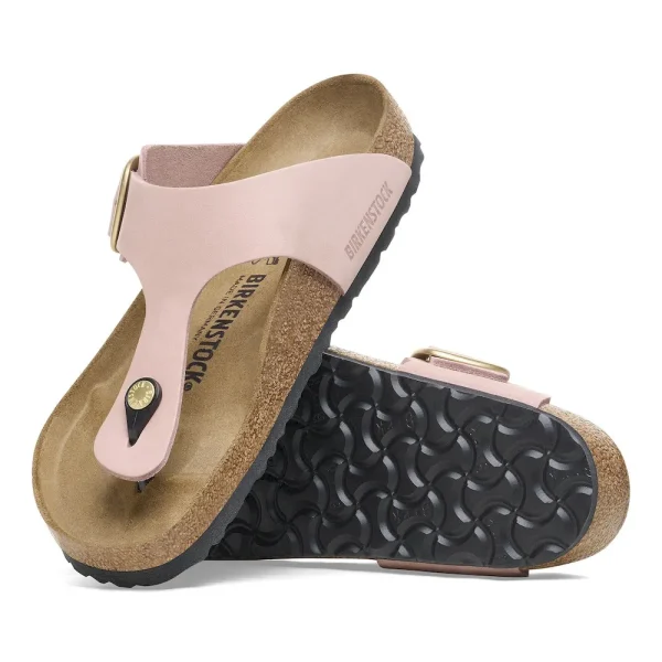 Gizeh Big Buckle Nubuck Leather Soft Pink - Image 4