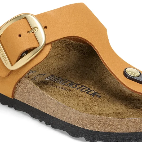 Gizeh Big Buckle Nubuck Leather Burnt Orange - Image 8