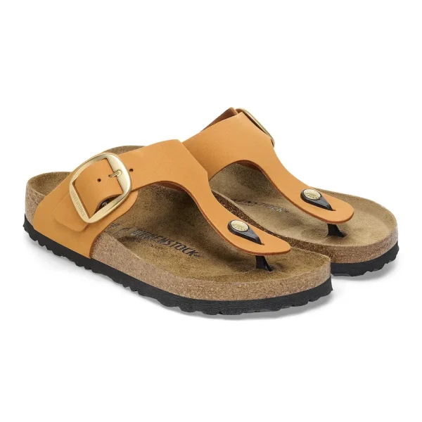 Gizeh Big Buckle Nubuck Leather Burnt Orange - Image 6
