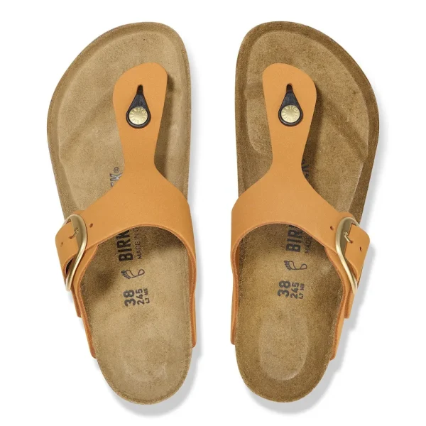 Gizeh Big Buckle Nubuck Leather Burnt Orange - Image 5