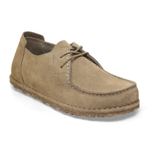 Utti Lace Suede Leather Gray Taupe