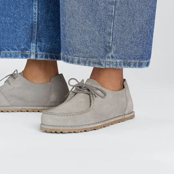 Utti Lace Suede Leather Whale Gray - Image 3