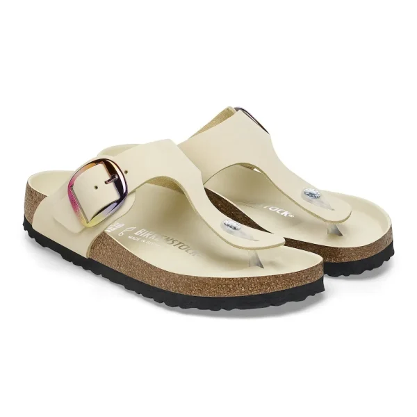 Gizeh Big Buckle Nubuck Leather Ecru - Image 6
