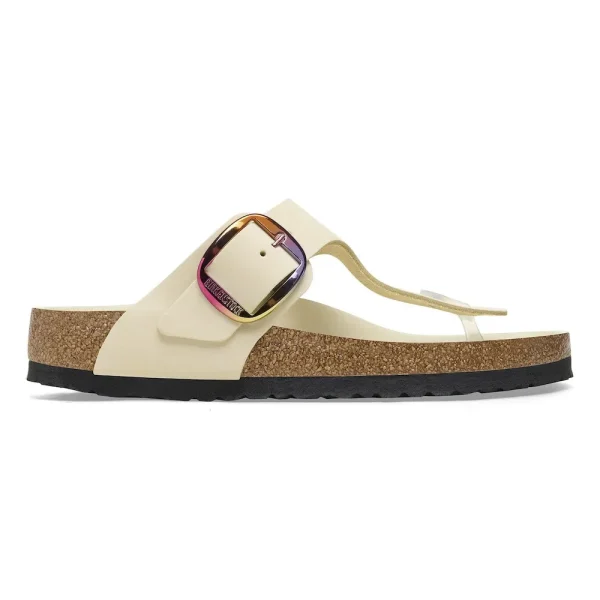 Gizeh Big Buckle Nubuck Leather Ecru - Image 7