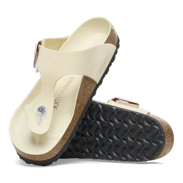 Gizeh Big Buckle Nubuck Leather Ecru - Image 4