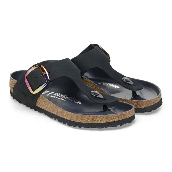 Gizeh Big Buckle Nubuck Leather Black - Image 5