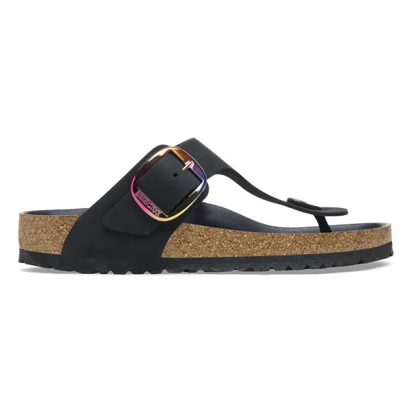 Gizeh Big Buckle Nubuck Leather Black - Image 6