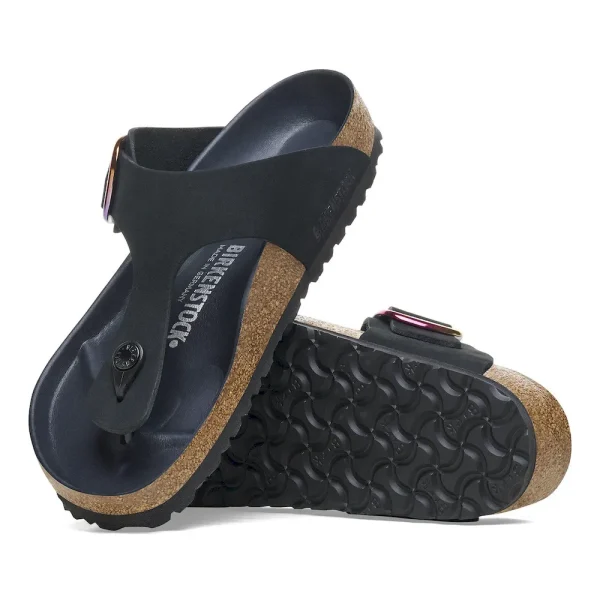 Gizeh Big Buckle Nubuck Leather Black - Image 3