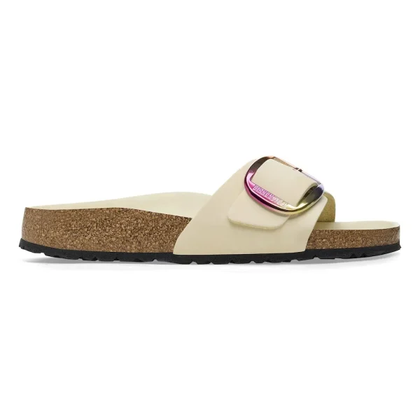 Madrid Big Buckle Nubuck Leather Ecru - Image 6