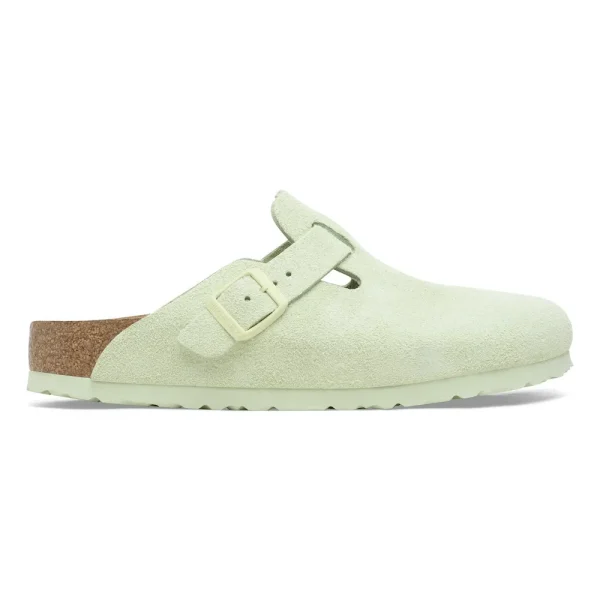 Boston Soft Footbed Suede Leather Faded Lime - Image 5