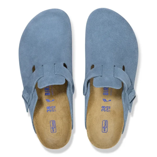 Boston Soft Footbed Suede Leather Elemental Blue - Image 3