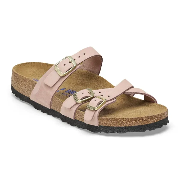 Franca Soft Footbed Nubuck Leather Soft Pink