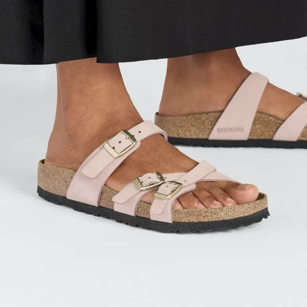 Franca Soft Footbed Nubuck Leather Soft Pink - Image 3