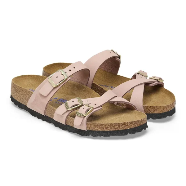 Franca Soft Footbed Nubuck Leather Soft Pink - Image 6