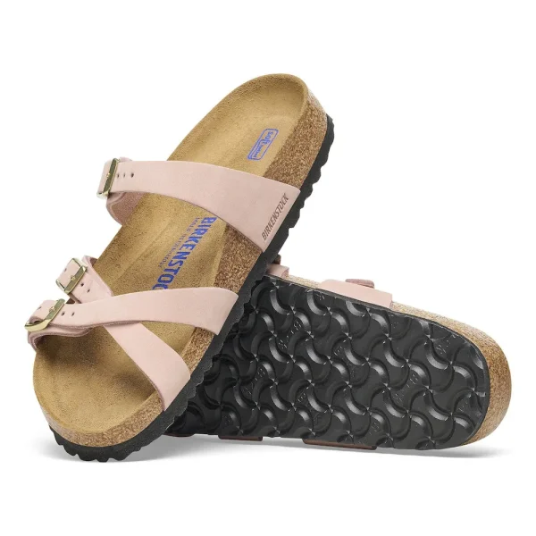 Franca Soft Footbed Nubuck Leather Soft Pink - Image 4