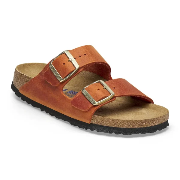 Arizona Soft Footbed Oiled Leather Burnt Orange