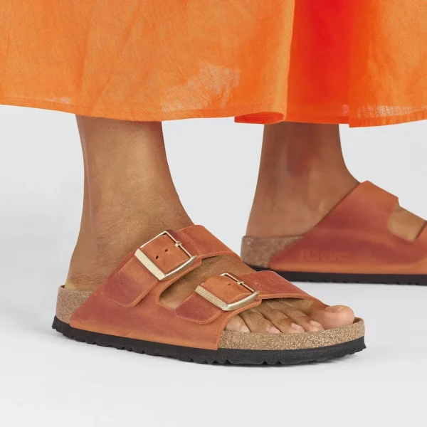 Arizona Soft Footbed Oiled Leather Burnt Orange - Image 3