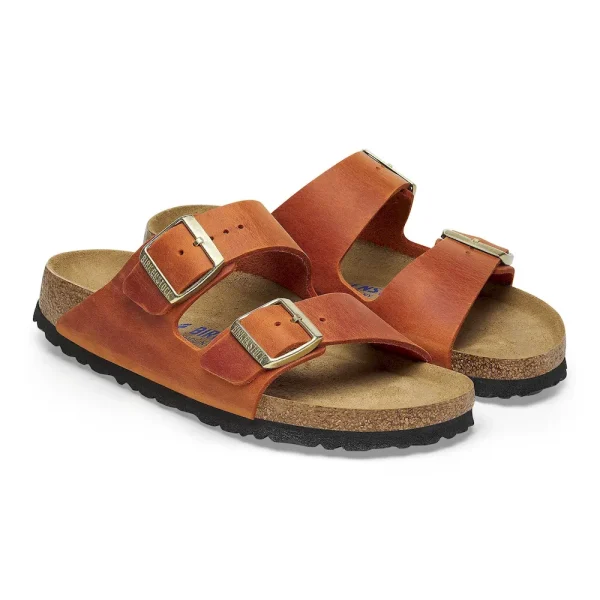 Arizona Soft Footbed Oiled Leather Burnt Orange - Image 6