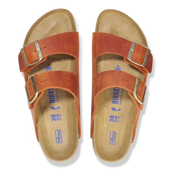 Arizona Soft Footbed Oiled Leather Burnt Orange - Image 5