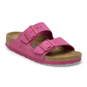 Arizona Soft Footbed Suede Leather Fuchsia Tulip