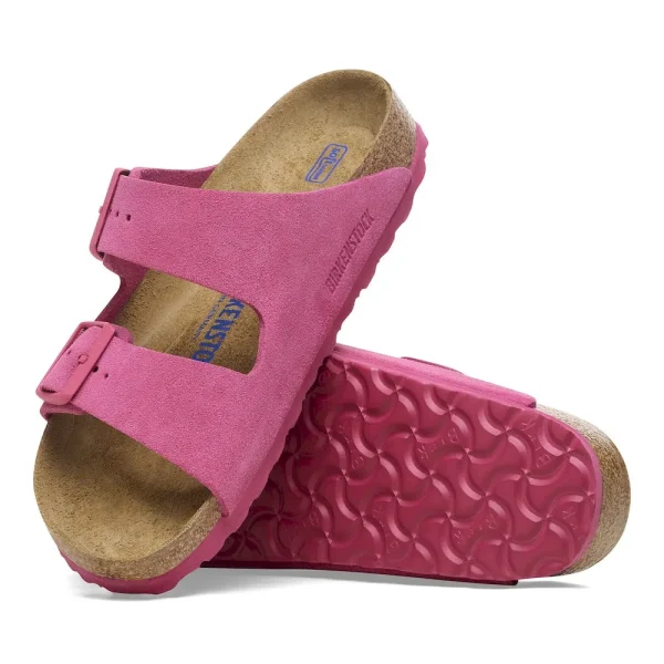 Arizona Soft Footbed Suede Leather Fuchsia Tulip - Image 2